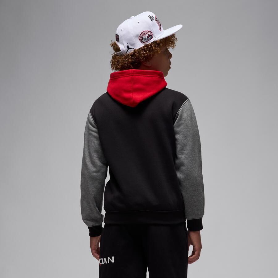 Jordan Brooklyn Fleece hoodie voor kids Zwart