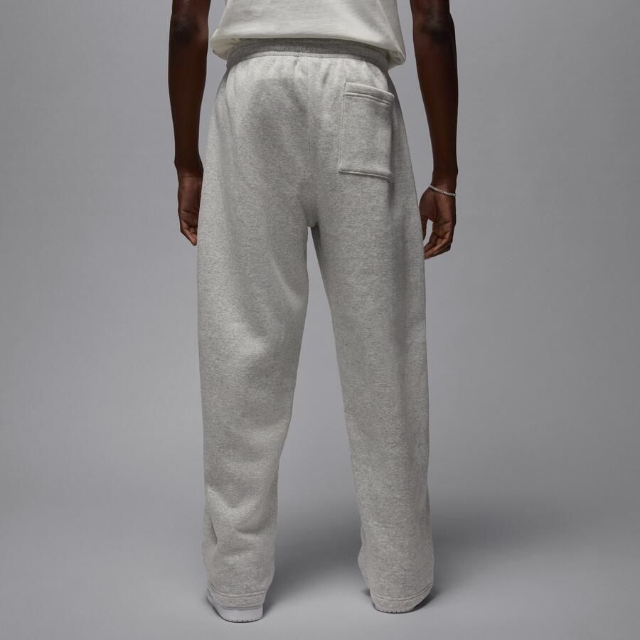 Jordan Brooklyn Fleece oversized broek met open zoom voor heren Grijs