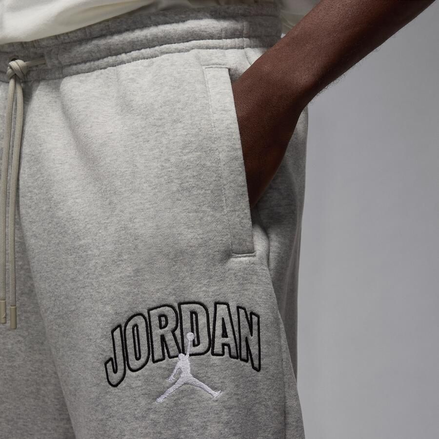 Jordan Brooklyn Fleece oversized broek met open zoom voor heren Grijs - Foto 2