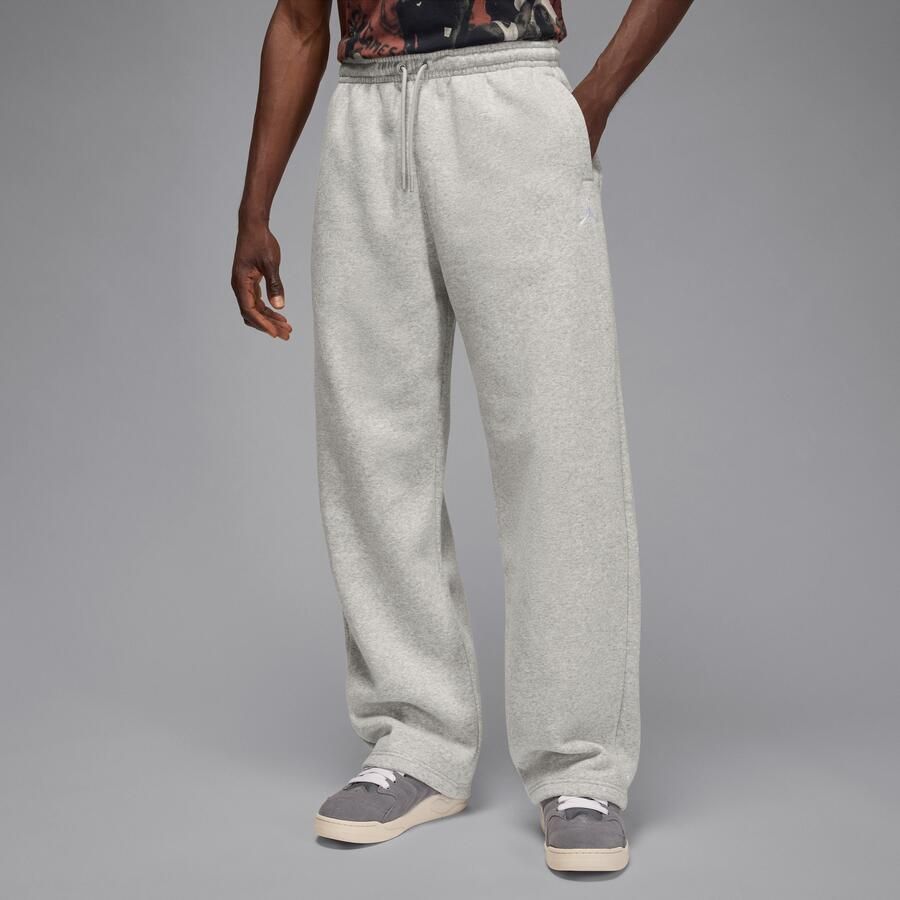 Jordan Brooklyn Fleece oversized broek met open zoom voor heren Grijs - Foto 4