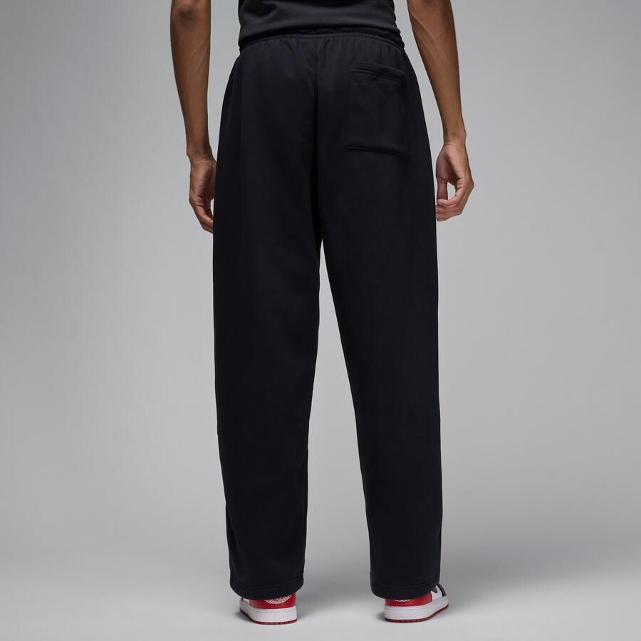 Jordan Brooklyn Fleece oversized broek met open zoom voor heren Zwart - Foto 4