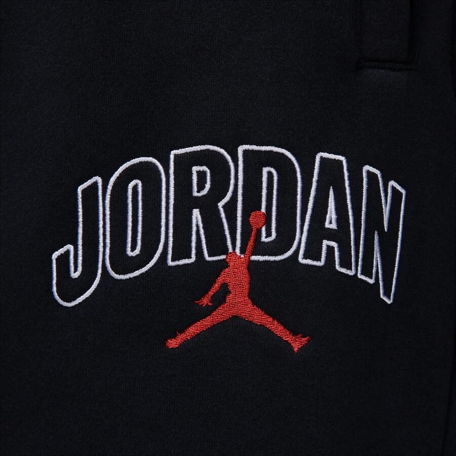 Jordan Brooklyn Fleece oversized broek met open zoom voor heren Zwart - Foto 2