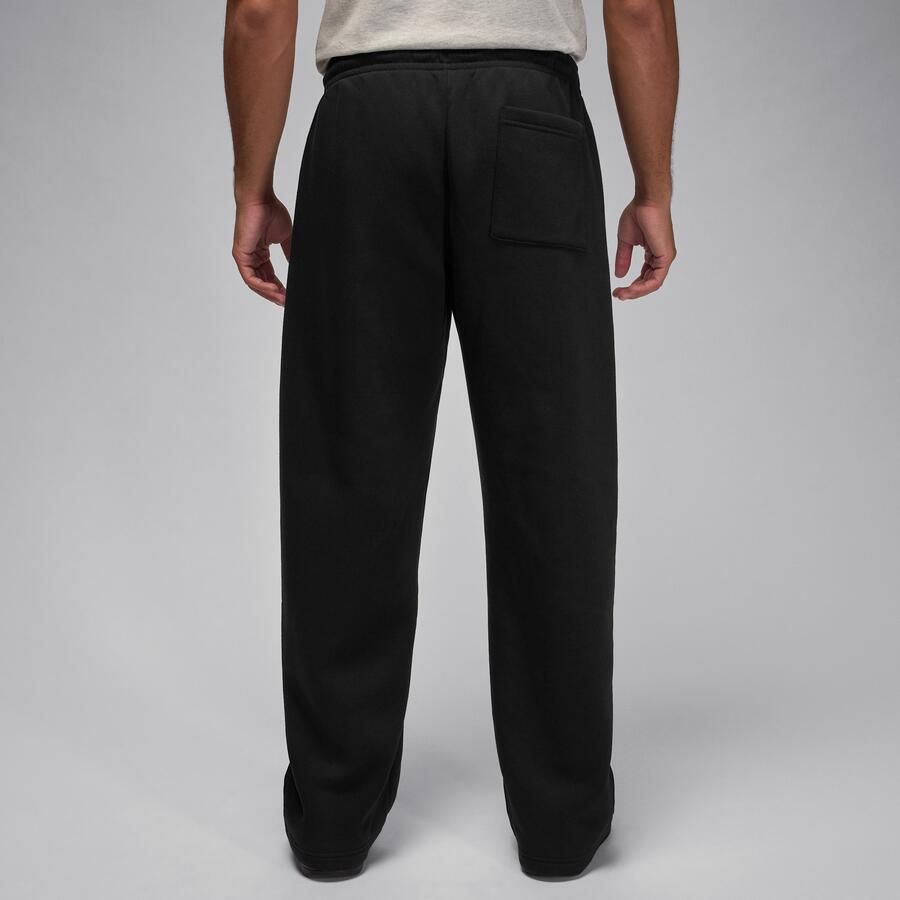 Jordan Brooklyn Fleece oversized broek met open zoom voor heren Zwart