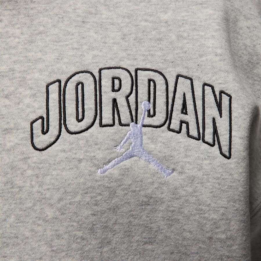Jordan Brooklyn Fleece oversized hoodie met rits over de hele lengte voor heren Grijs - Foto 3