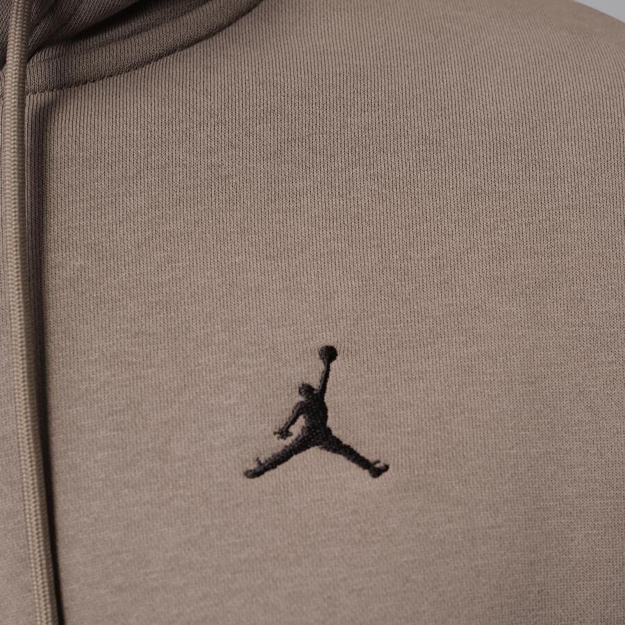 Jordan Brooklyn Fleece oversized hoodie met rits over de hele lengte voor heren Grijs - Foto 3