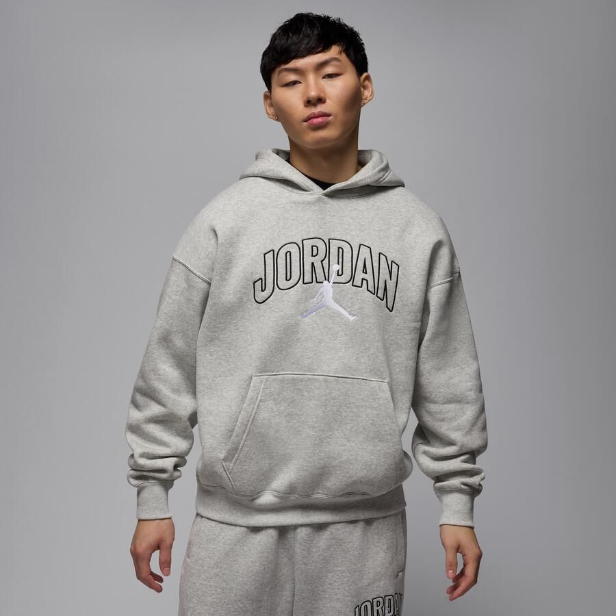 Jordan Brooklyn Fleece oversized hoodie voor heren Grijs - Foto 4