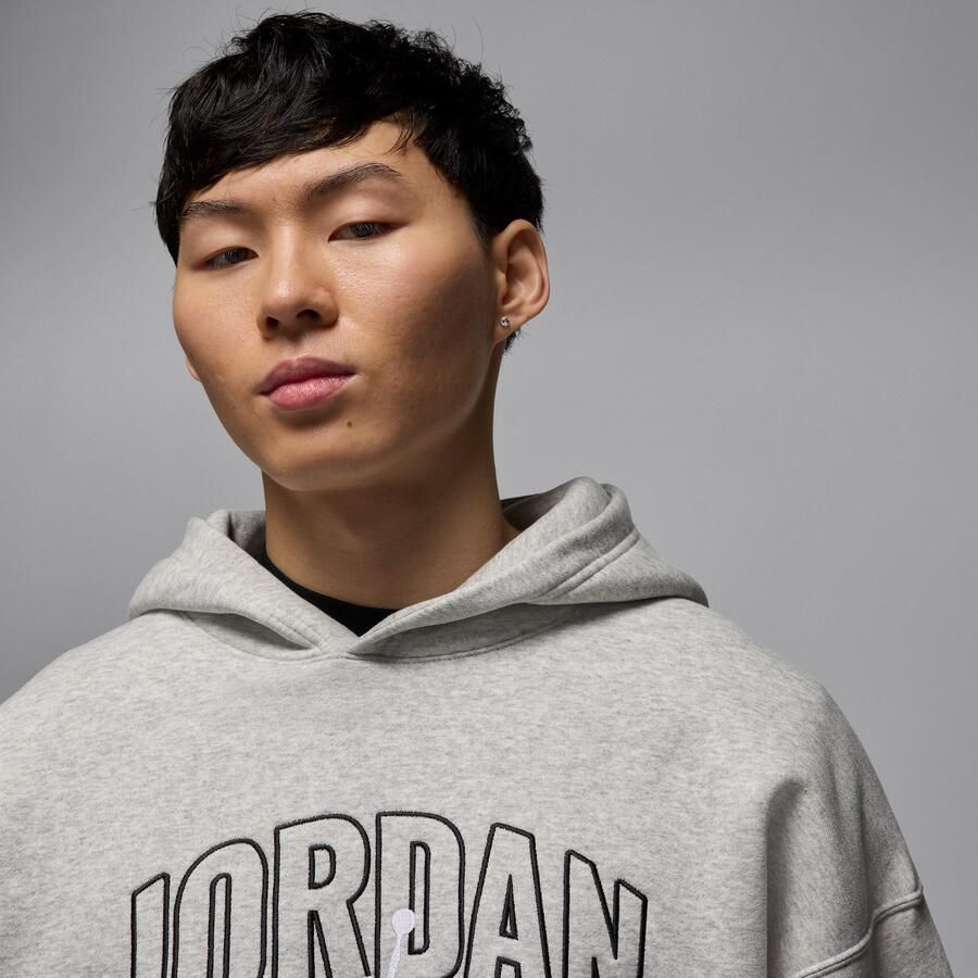 Jordan Brooklyn Fleece oversized hoodie voor heren Grijs - Foto 2