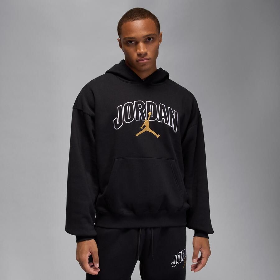Jordan Brooklyn Fleece oversized hoodie voor heren Zwart - Foto 4