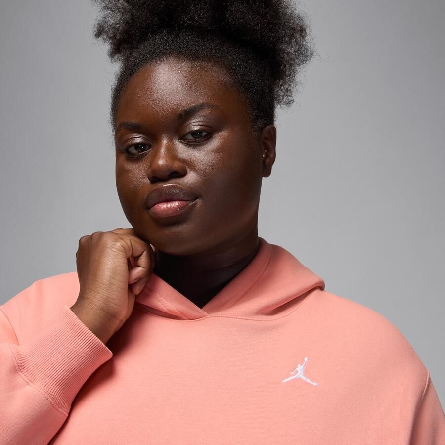 Jordan Brooklyn Fleece pullover hoodie voor dames (Plus Size) Oranje - Foto 2