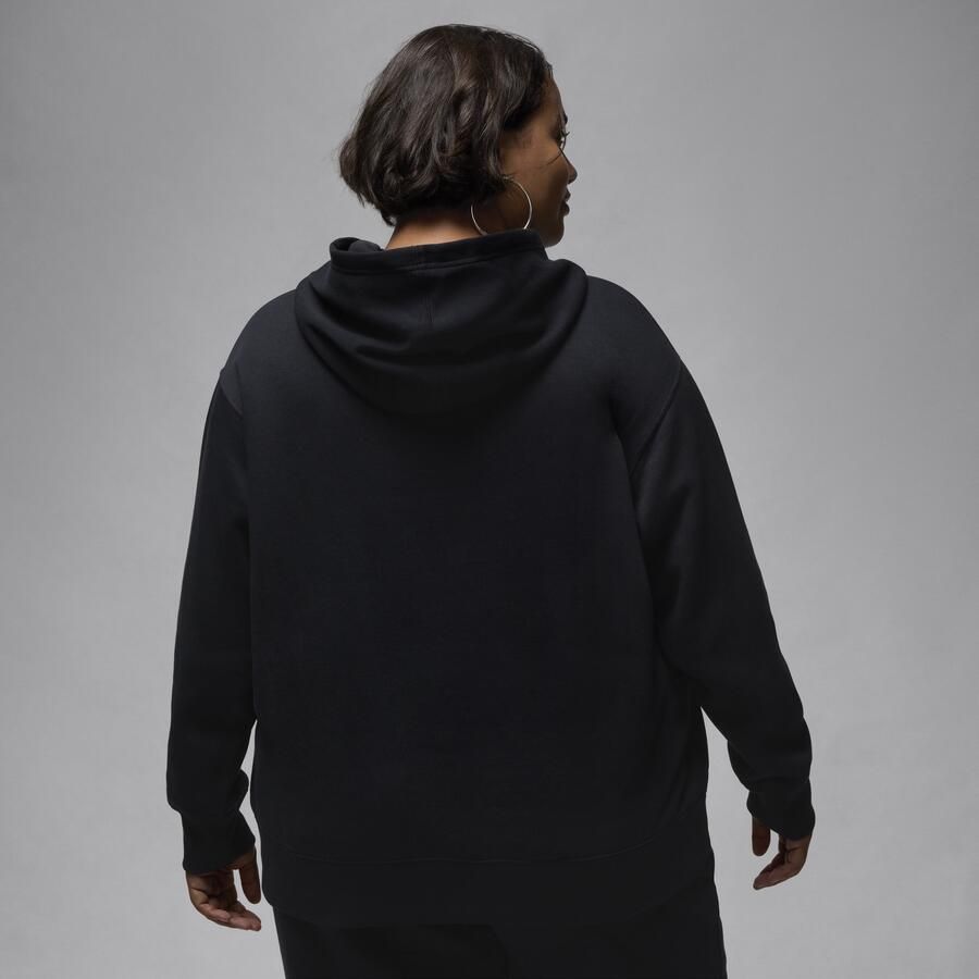 Jordan Brooklyn Fleece pullover hoodie voor dames (Plus Size) Zwart - Foto 4