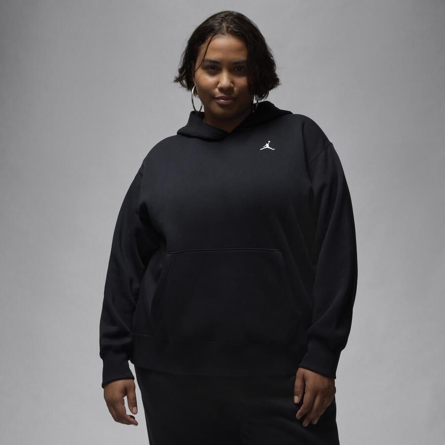 Jordan Brooklyn Fleece pullover hoodie voor dames (Plus Size) Zwart - Foto 3