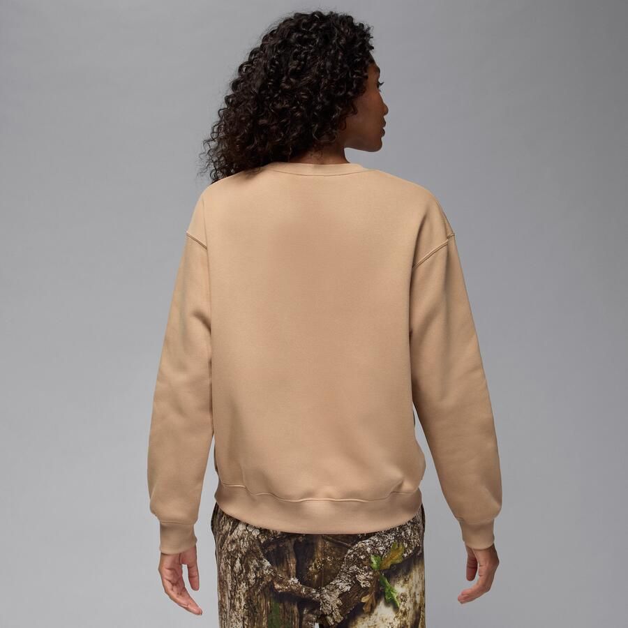 Jordan Brooklyn Fleece Realtree sweatshirt met ronde hals voor dames Bruin