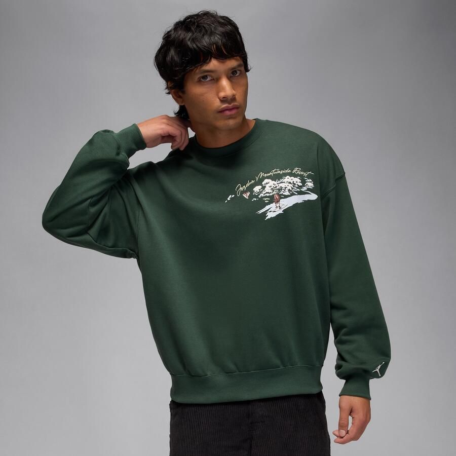 Jordan Brooklyn Fleece Sweatshirt met ronde hals voor heren Groen - Foto 4