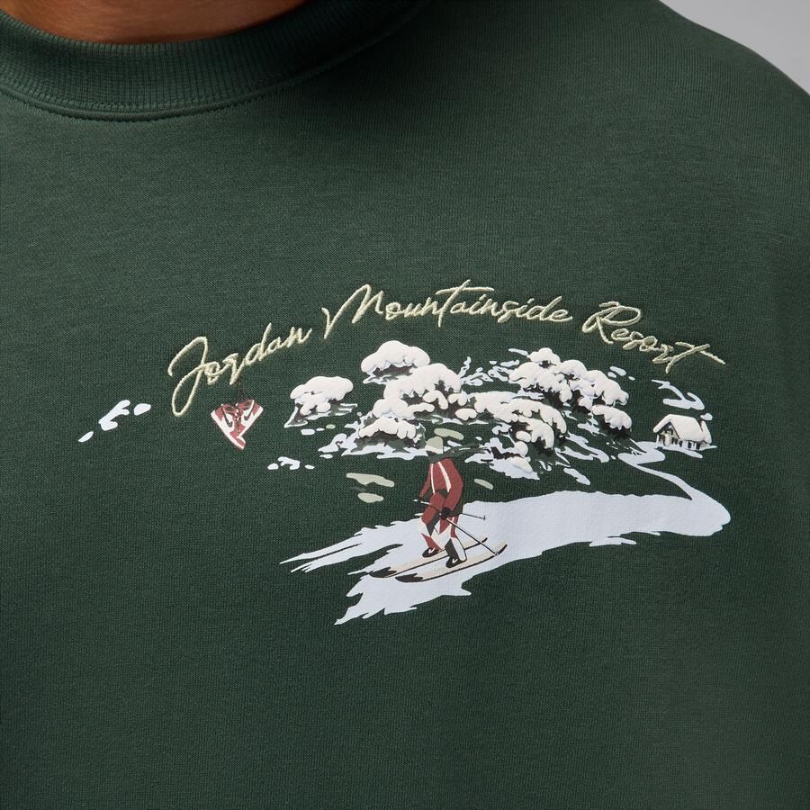 Jordan Brooklyn Fleece Sweatshirt met ronde hals voor heren Groen - Foto 3