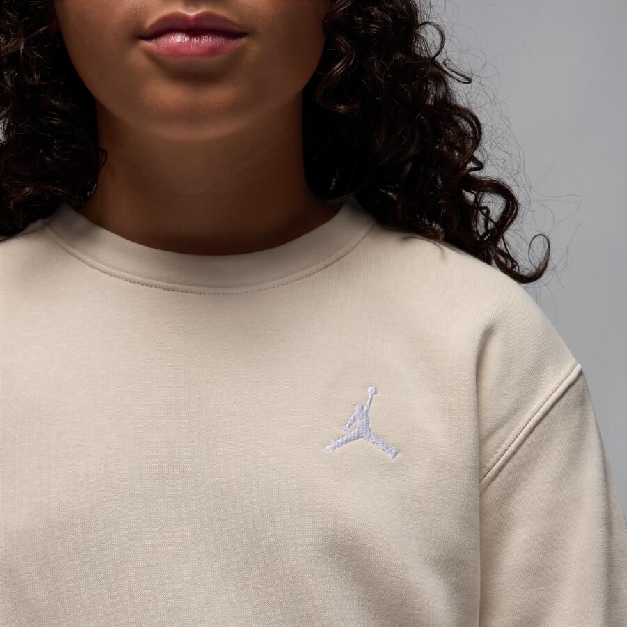 Jordan Brooklyn Fleece top met ronde hals voor kids Bruin - Foto 3