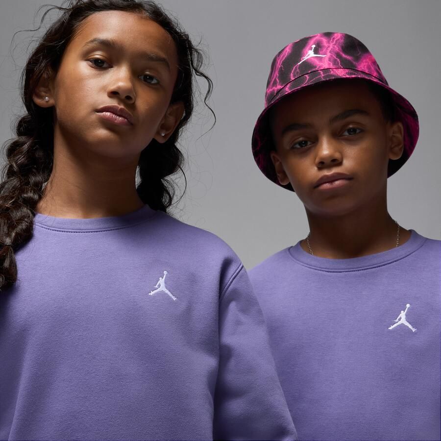 Jordan Brooklyn Fleece top met ronde hals voor kids Paars - Foto 2