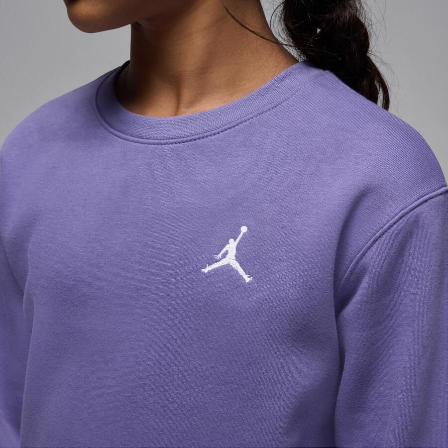 Jordan Brooklyn Fleece top met ronde hals voor kids Paars - Foto 3