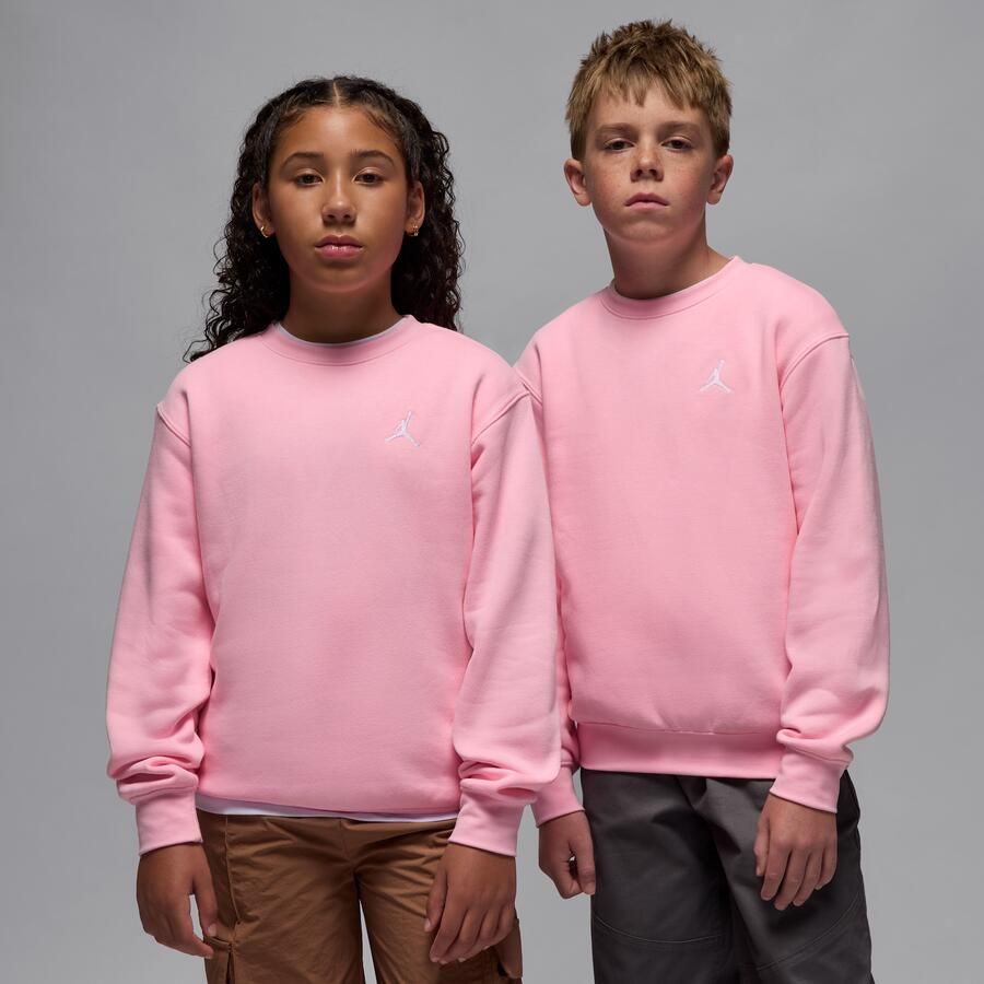 Jordan Brooklyn Fleece top met ronde hals voor kids Roze - Foto 3