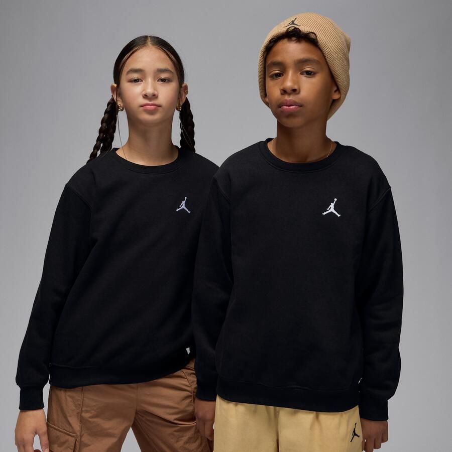 Jordan Brooklyn Fleece top met ronde hals voor kids Zwart - Foto 4