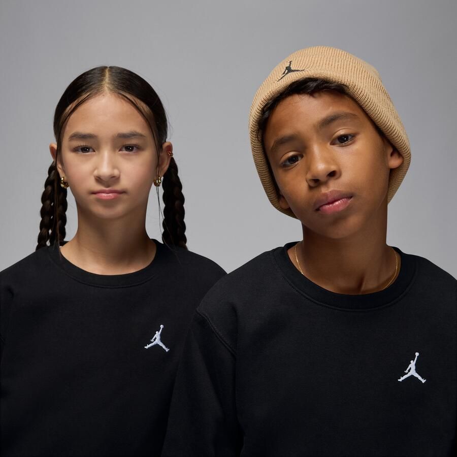 Jordan Brooklyn Fleece top met ronde hals voor kids Zwart - Foto 2