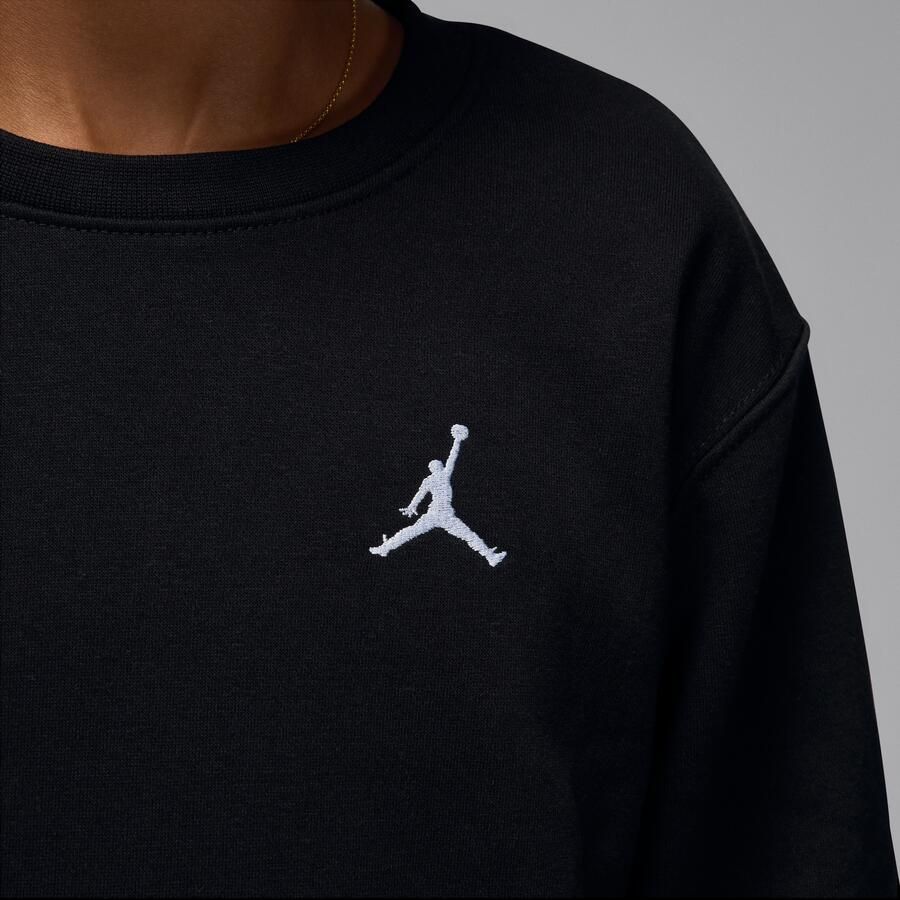 Jordan Brooklyn Fleece top met ronde hals voor kids Zwart - Foto 3