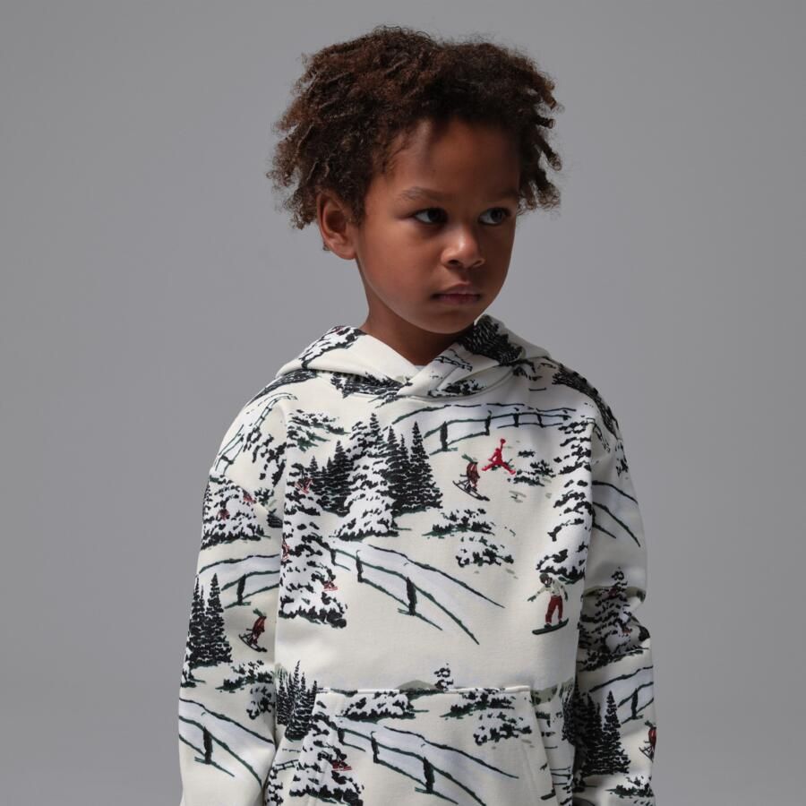 Jordan Brooklyn Fleece tweedelige feestdagenset voor kleuters Wit - Foto 2