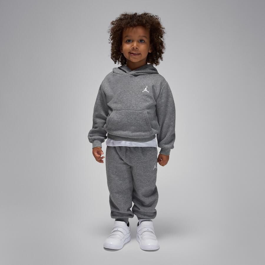 Jordan Brooklyn Fleece tweedelige hoodieset voor peuters Grijs - Foto 3