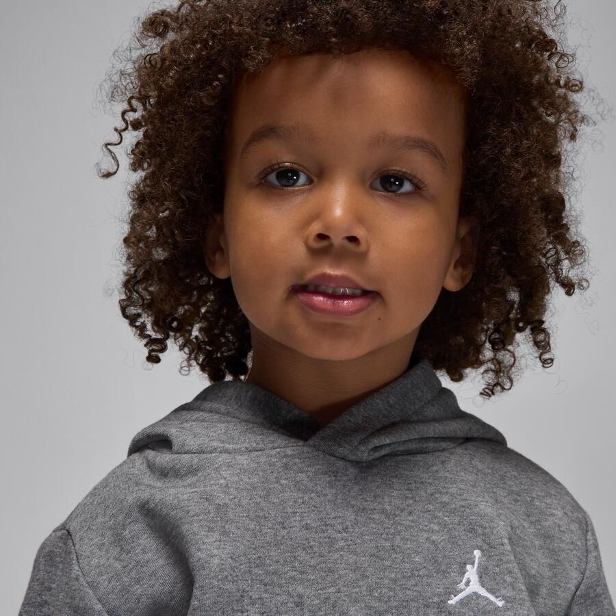 Jordan Brooklyn Fleece tweedelige hoodieset voor peuters Grijs