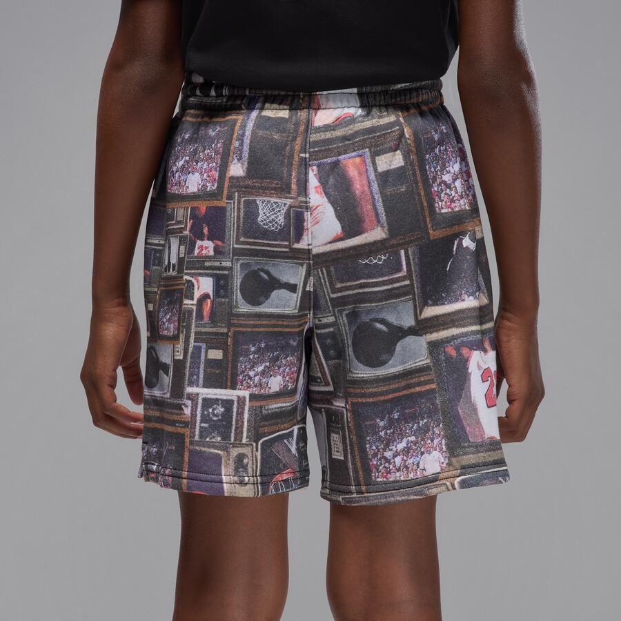 Jordan Brooklyn fleeceshorts met print voor kids Zwart - Foto 2