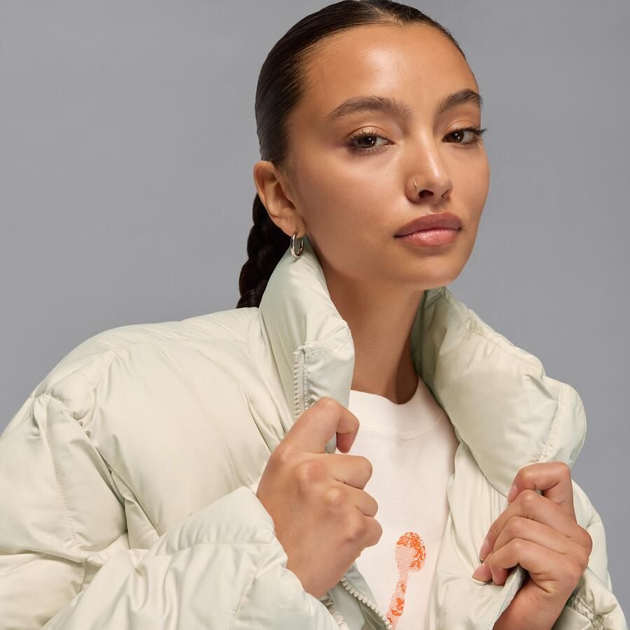 Jordan Brooklyn gewatteerd damesjack Bruin - Foto 2