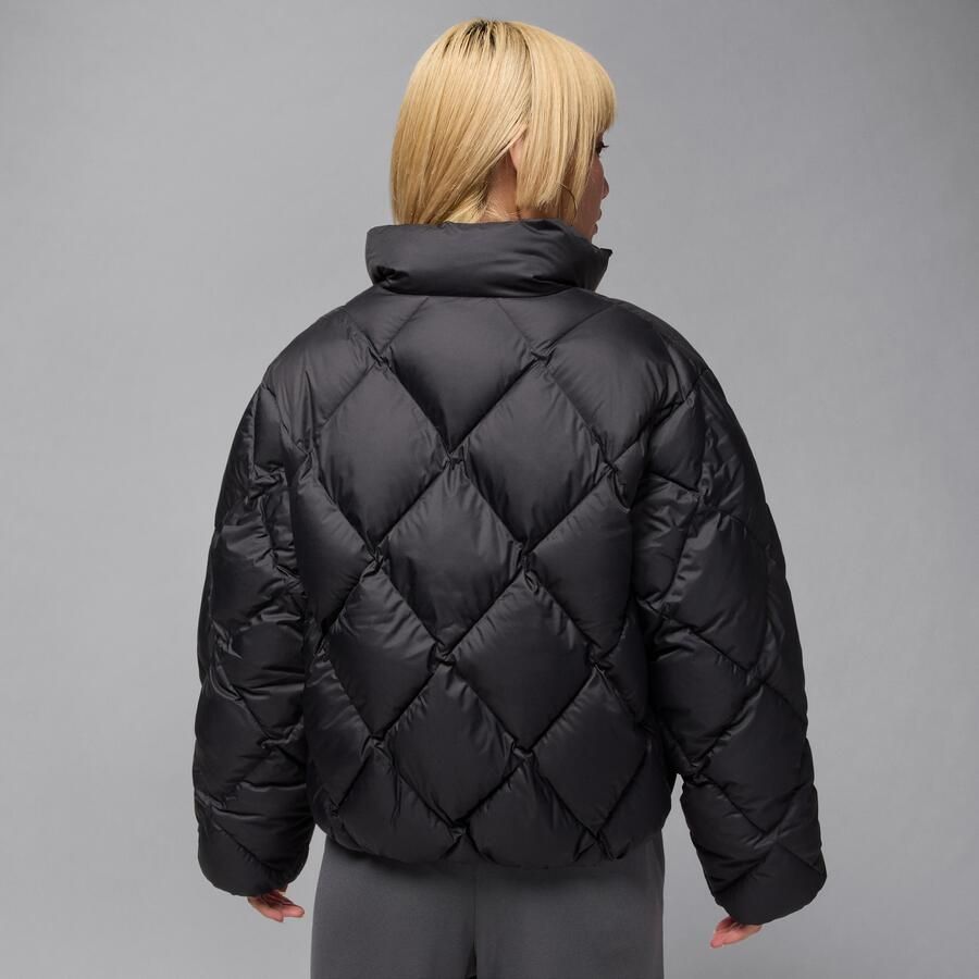 Jordan Brooklyn gewatteerd damesjack Zwart