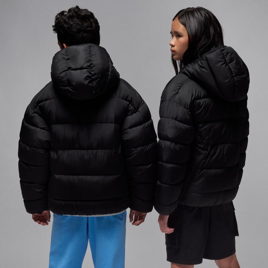 Jordan Brooklyn gewatteerd jack voor kids Zwart