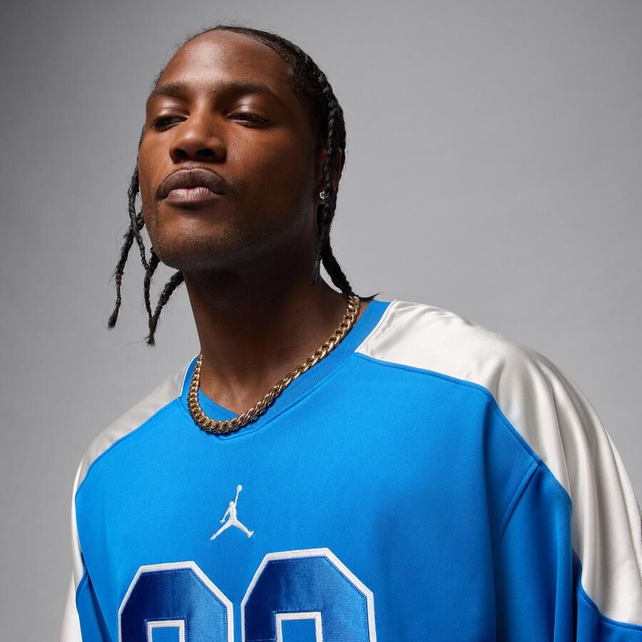 Jordan Brooklyn hockeyjersey in collegestijl voor heren Blauw - Foto 2