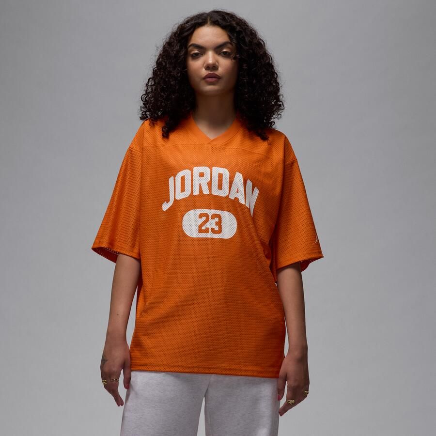 Jordan Brooklyn jersey van mesh voor dames Oranje - Foto 4