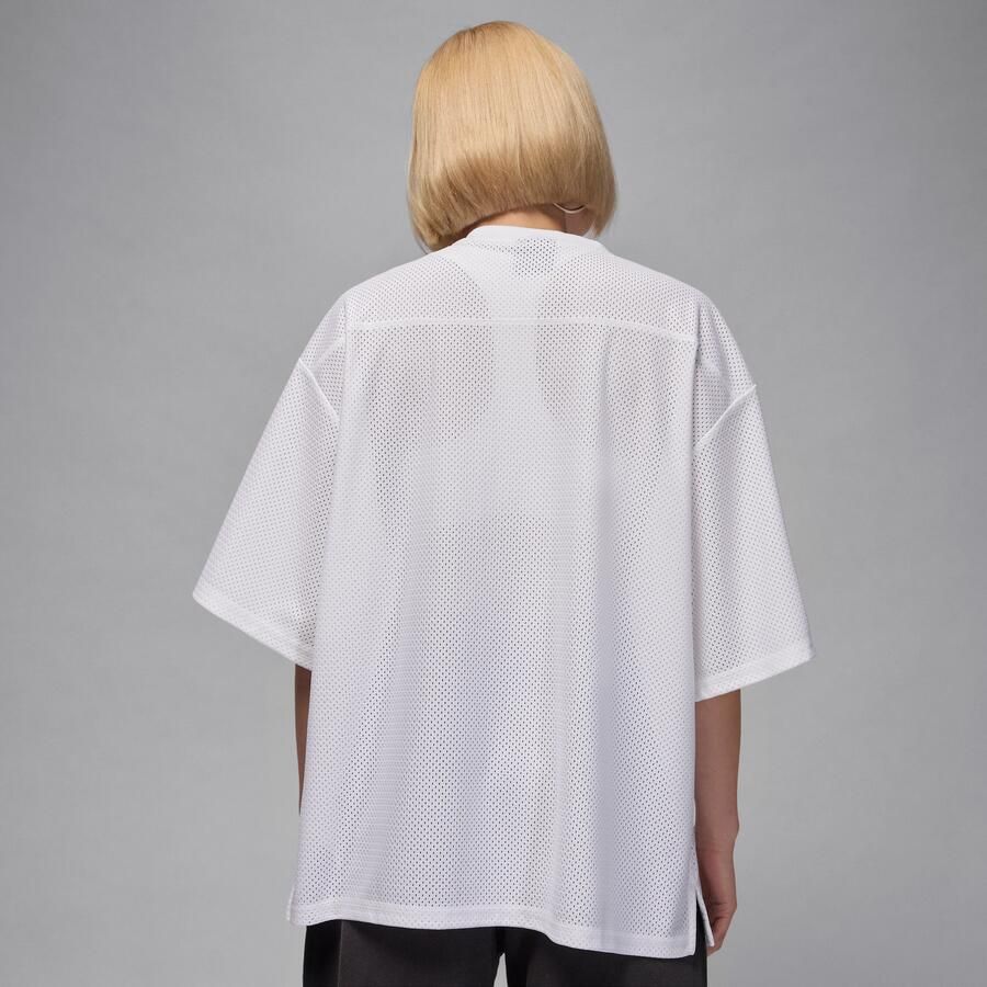 Jordan Brooklyn jersey van mesh voor dames Wit