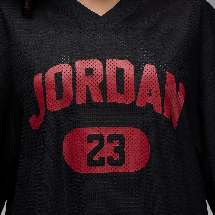 Jordan Brooklyn jersey van mesh voor dames Zwart - Foto 3