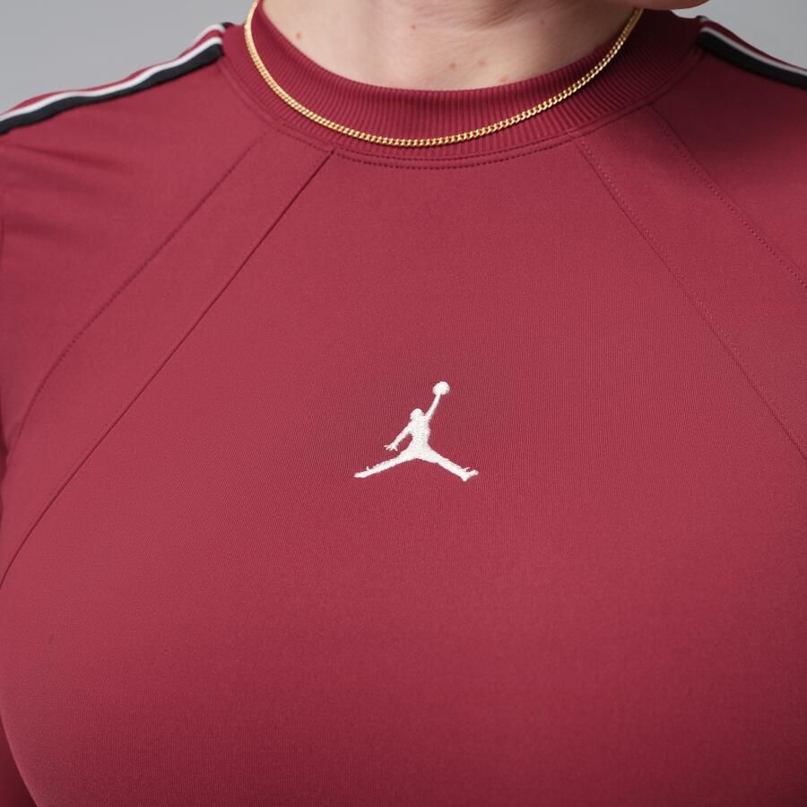 Jordan Brooklyn jurk met lange mouwen Rood - Foto 3