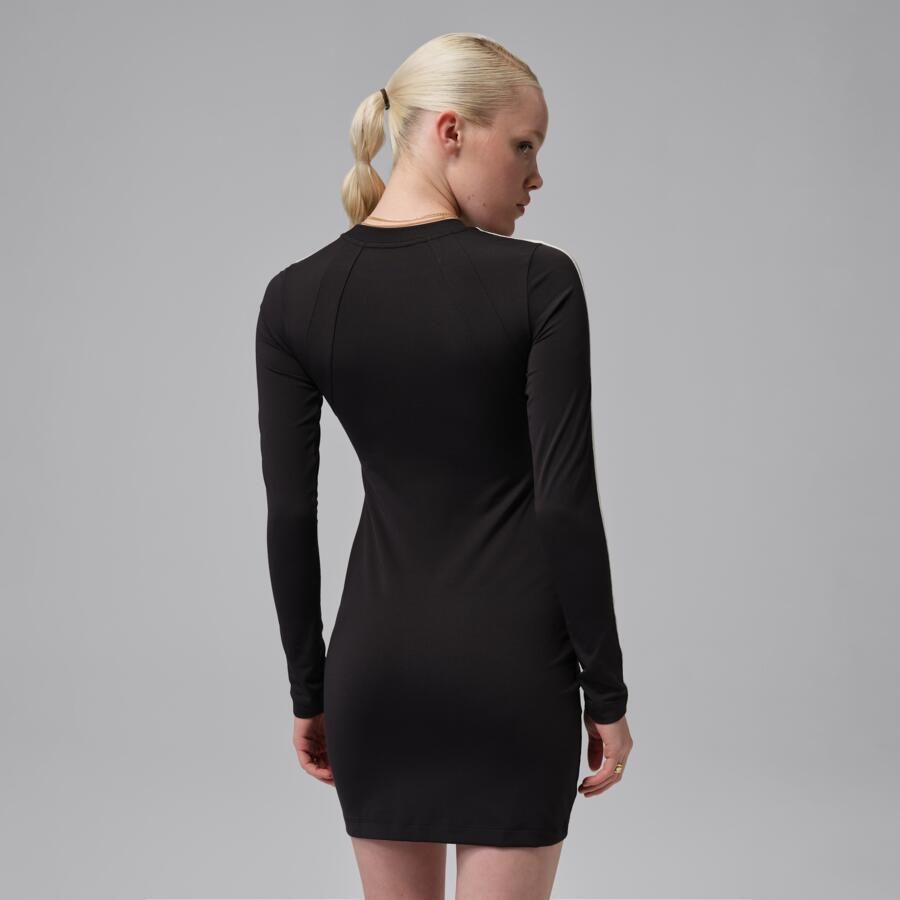 Jordan Brooklyn jurk met lange mouwen Zwart