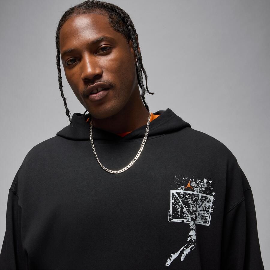 Jordan Brooklyn oversized hoodie voor heren Zwart - Foto 2