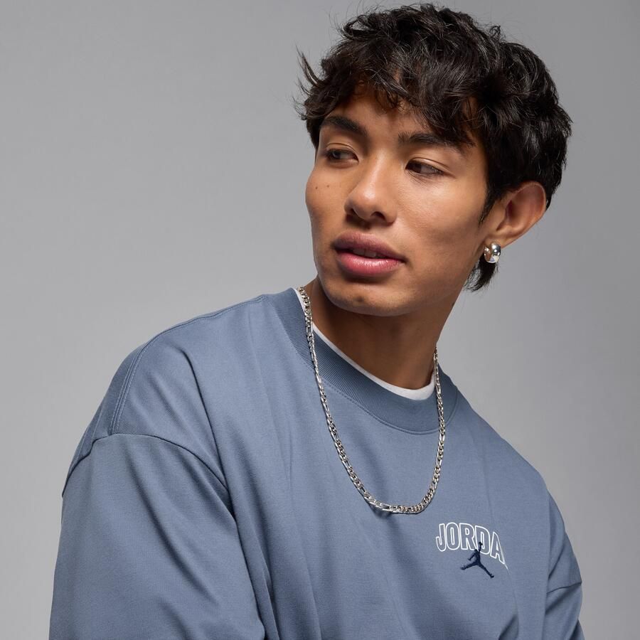 Jordan Brooklyn oversized T-shirt met korte mouwen voor heren Blauw - Foto 2