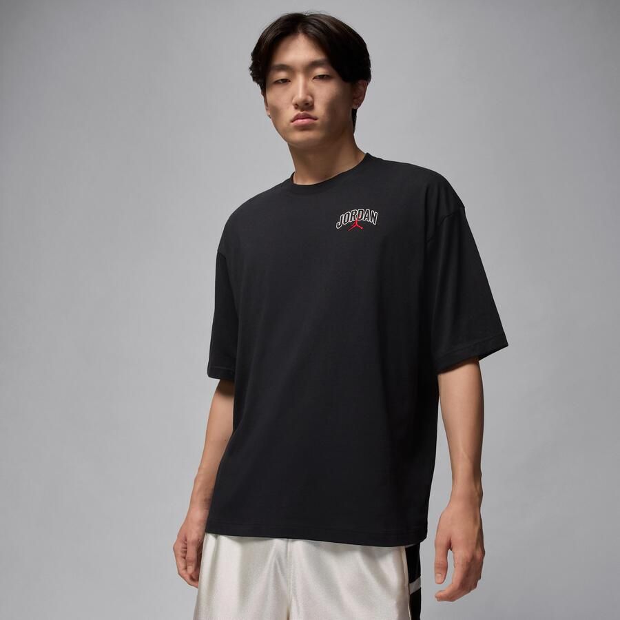 Jordan Brooklyn oversized T-shirt met korte mouwen voor heren Zwart