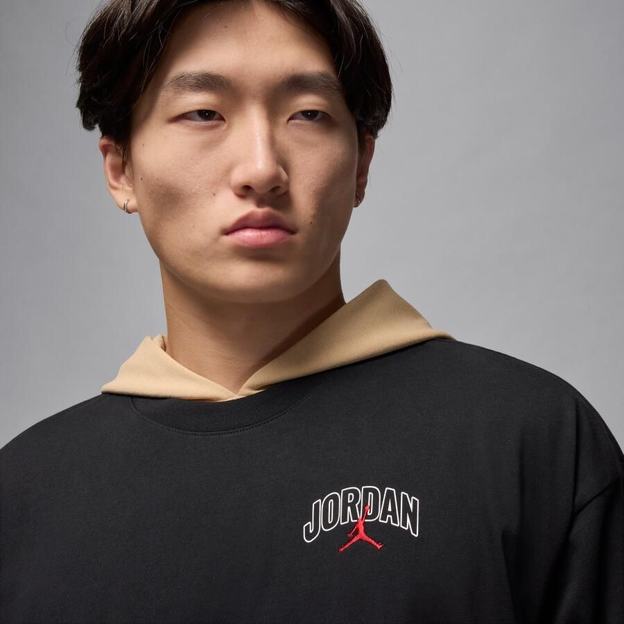 Jordan Brooklyn oversized T-shirt met korte mouwen voor heren Zwart - Foto 2