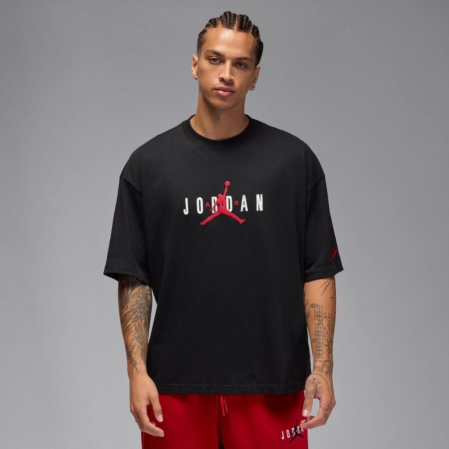 Jordan Brooklyn oversized T-shirt voor heren Zwart - Foto 4