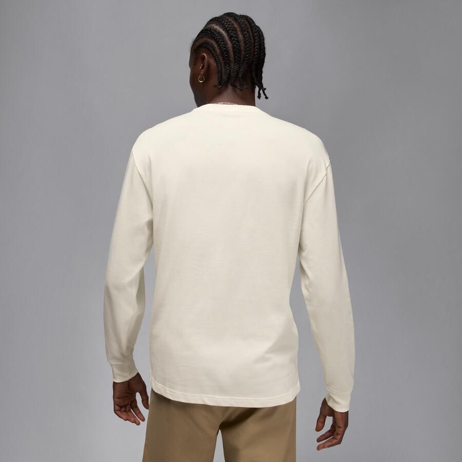 Jordan Brooklyn Realtree herentop met ronde hals lange mouwen en zak Wit