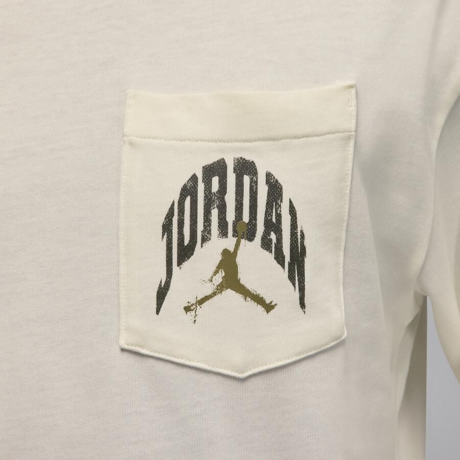 Jordan Brooklyn Realtree herentop met ronde hals lange mouwen en zak Wit - Foto 3