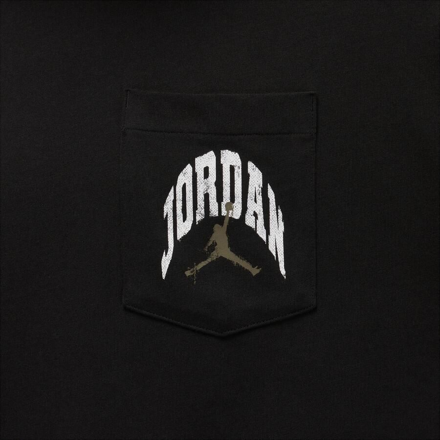 Jordan Brooklyn Realtree herentop met ronde hals lange mouwen en zak Zwart - Foto 3