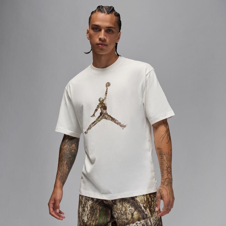 Jordan Brooklyn Realtree Jumpman T-shirt voor heren Wit - Foto 4