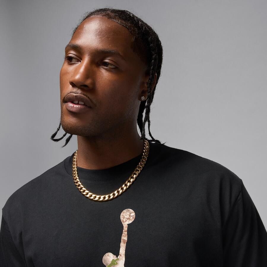 Jordan Brooklyn Realtree Jumpman T-shirt voor heren Zwart - Foto 2