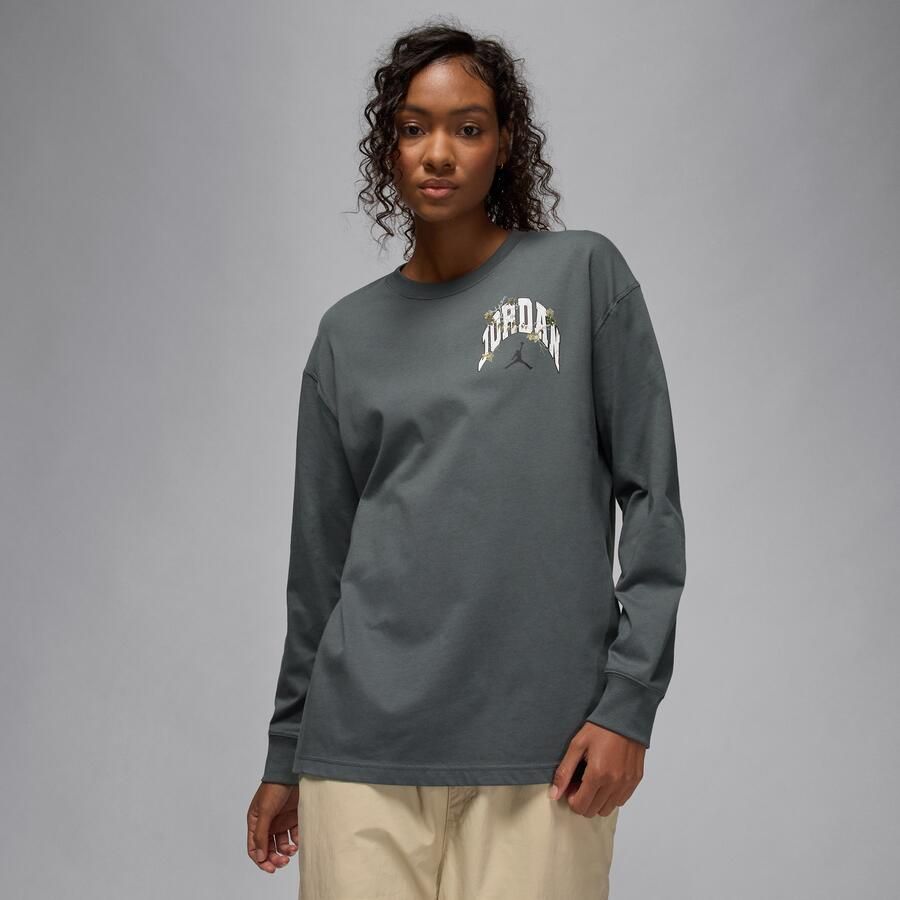 Jordan Brooklyn Realtree T-shirt met lange mouwen voor dames Grijs - Foto 4