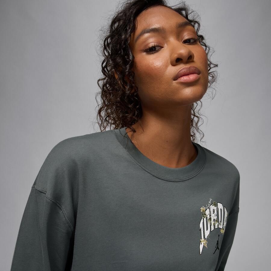 Jordan Brooklyn Realtree T-shirt met lange mouwen voor dames Grijs - Foto 2